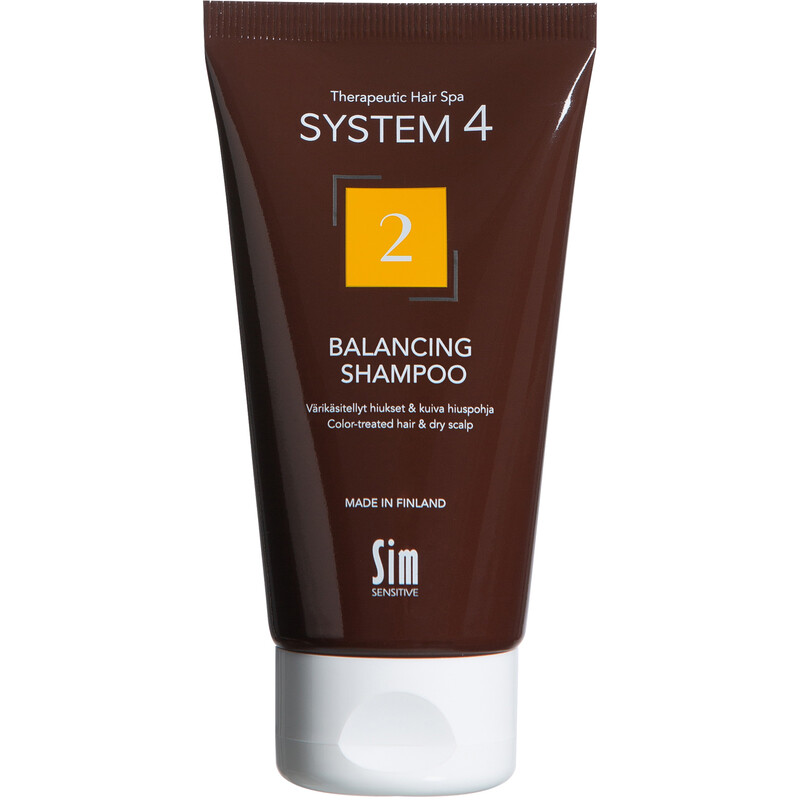 SIM System4 – Balancing Shampoo 2 – Kuiville tai värikäsitellyille hiuksille – 75 ml
