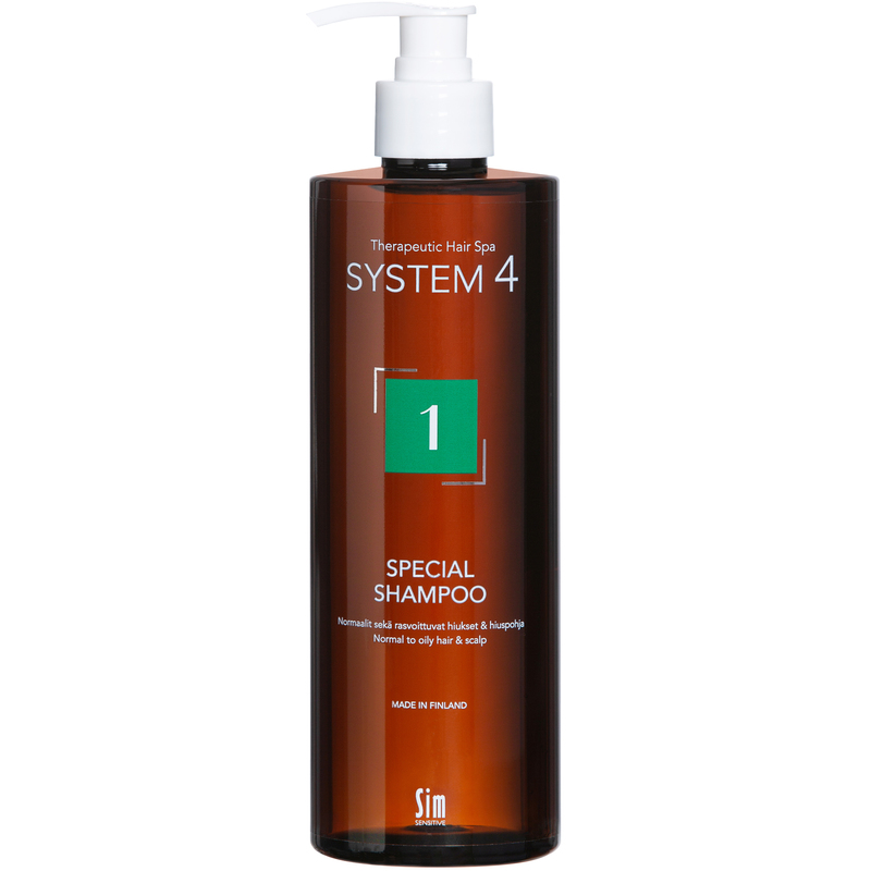 SIM System4 – Special Shampoo 1 – Rasvoittuville hiuksille – 500 ml