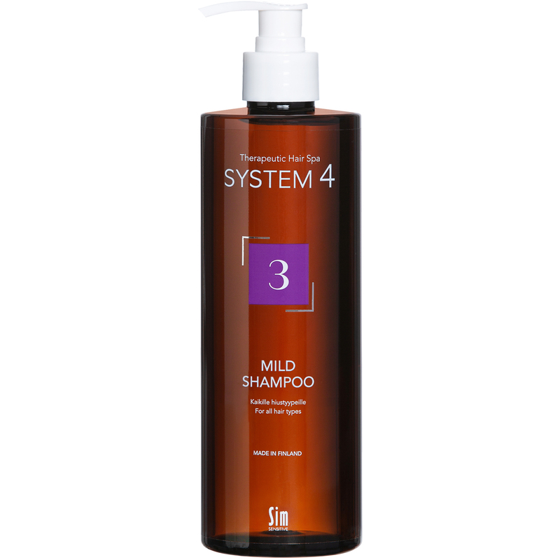 SIM System4 – Mild Shampoo 3 – Hiuspohjan hyvinvointiin – 500 ml