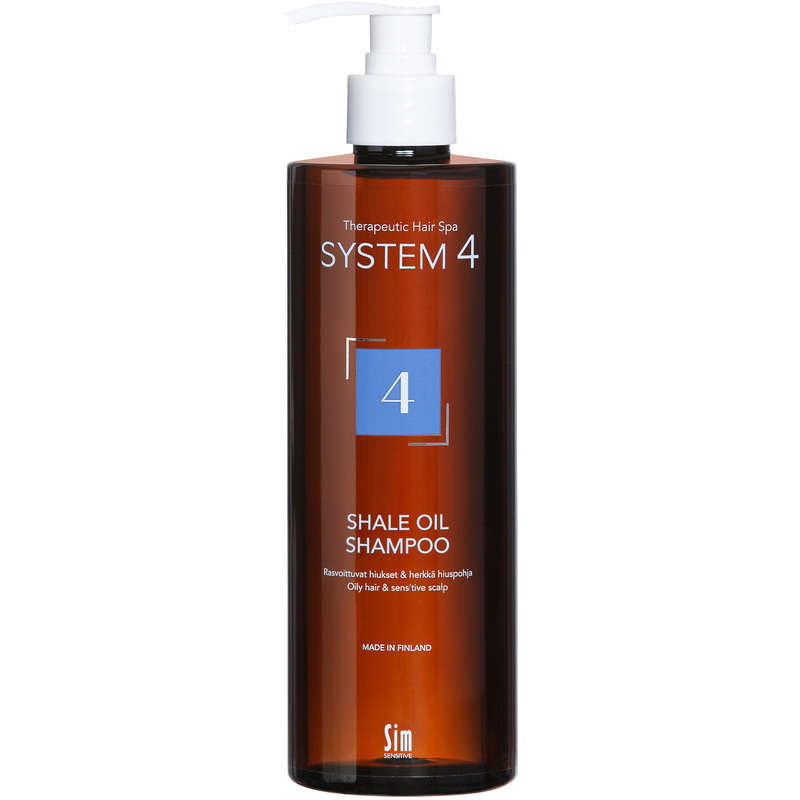 SIM System4 – Shale Oil Shampoo 4 – Rasvoittuville hiuksille – 500 ml
