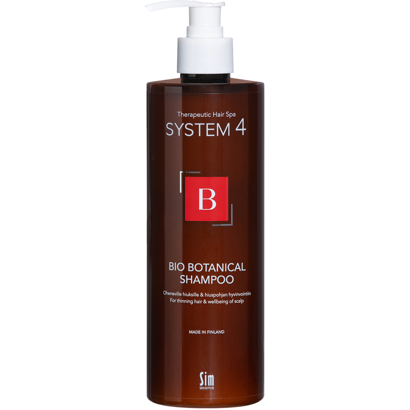 SIM System4 – Bio Botanical Shampoo B – Oheneville hiuksille – 500 ml
